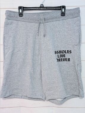 Nwot ALF / Assholes Live Forever ♾️ Fleece Lined Jogger Shorts Size XXL